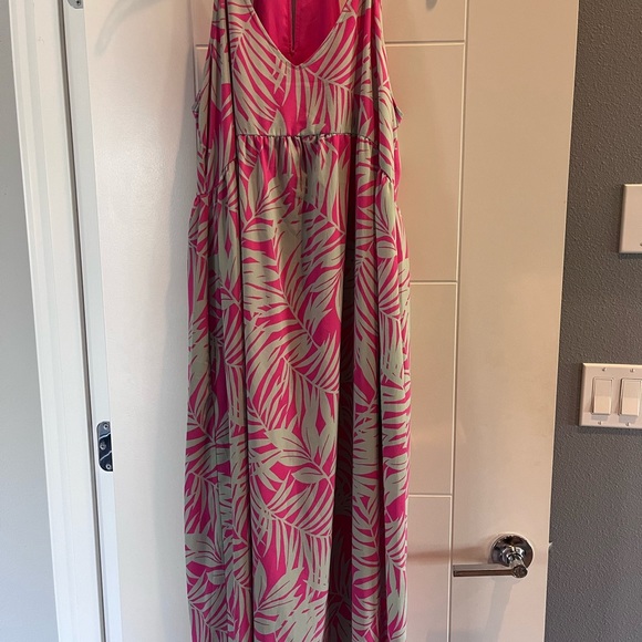 Beautiful Gibson Pink/Mint Maxi Dress - Picture 4 of 8